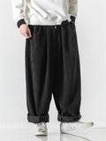 Men's Winter Corduroy Trendy Loose Floor-Length Harem Pants
