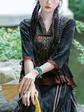 Women's Ethnic Style Embroidered 3/4 Sleeved Jackets