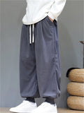 Men's Comfortable Corduroy Drawstring Loose-Fit Harem Jogger Pants