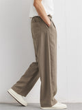 Japanese Style Men's Casual Drape Straight Pants