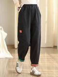 Women's Street Trend High-Rise Elastic Waist Plus Size Jeans