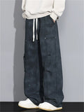 ‌Men's Soft High Street Starlit Sky Pattern Loose Fit Casual Pants‌
