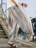 Men's Summer Chinese Style Loose Fit Casual Cuff Harem Pants