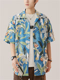 Men's Holiday Style Print Casual Short Sleeve Beach Shirts