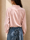 Women Corduroy Henley Shirt Button Down Long Sleeve Shirt