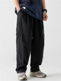 Male's Outdoor Water Repellent Solid Color Pockets Straight Pants