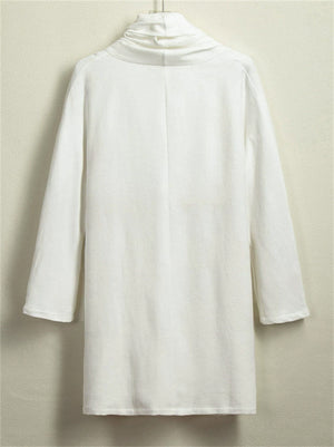 Men's Chinese Zen Style Solid Color Long Sleeve Cardigan Shirts