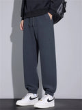 Men's Casual Drawstring Anti-Wrinkle Twill Knit Jogger Pants