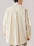 Casual  Comfy Plants Print Long Sleeve Stand Collar Shirts For  Men