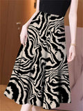Women's Korean Style Printed A-Line Skirts