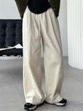 Women's Elastic Waist Wide-Leg Straight Cargo Pants