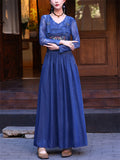 Women's Cotton Sleeveless Denim Jumpers Dress Pockets