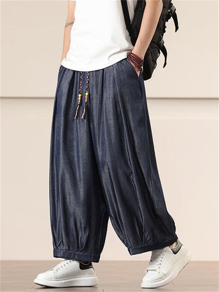 Men's Trendy Cozy Casual Straight Wide Leg Pants