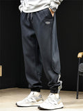 ‌Men's Autumn Retro Striped Loose Fit Workwear Jogger Pants Casual Daily Wear‌