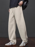 Men's Comfy Japanese Style Loose Fit Casual Scimitar Pants Autumn Daily Wear