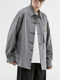 Men's Comfy Bamboo Embroideried Loose Chenille Shirts