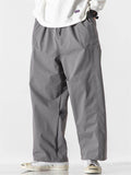 Japanese Style Men's Trendy Cropped Straight Cargo Pants