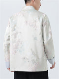 Men's Retro Chinese Style Floral Crane Jacquard Tangsuit Jackets