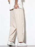 Men's Summer Simple Solid Color Casual Straight Pants