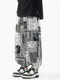 Men's Summer Casual Ethnic Style Print Bloomers Jogging Pants