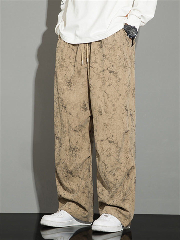 Male Unique Camouflage Leisure Corduroy Trousers