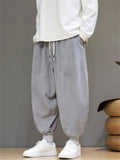 Men's Chinese Style Streetwear Corduroy Autumn Harem Jogger Pants