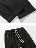 Men's Comfortable Linen Regular Fit Straight-Leg Trousers