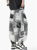 Men's Summer Casual Ethnic Style Print Bloomers Jogging Pants