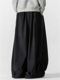 M‌en's Oversize Japanese Style Embroidered Corduroy Drawstring Baggy Pants