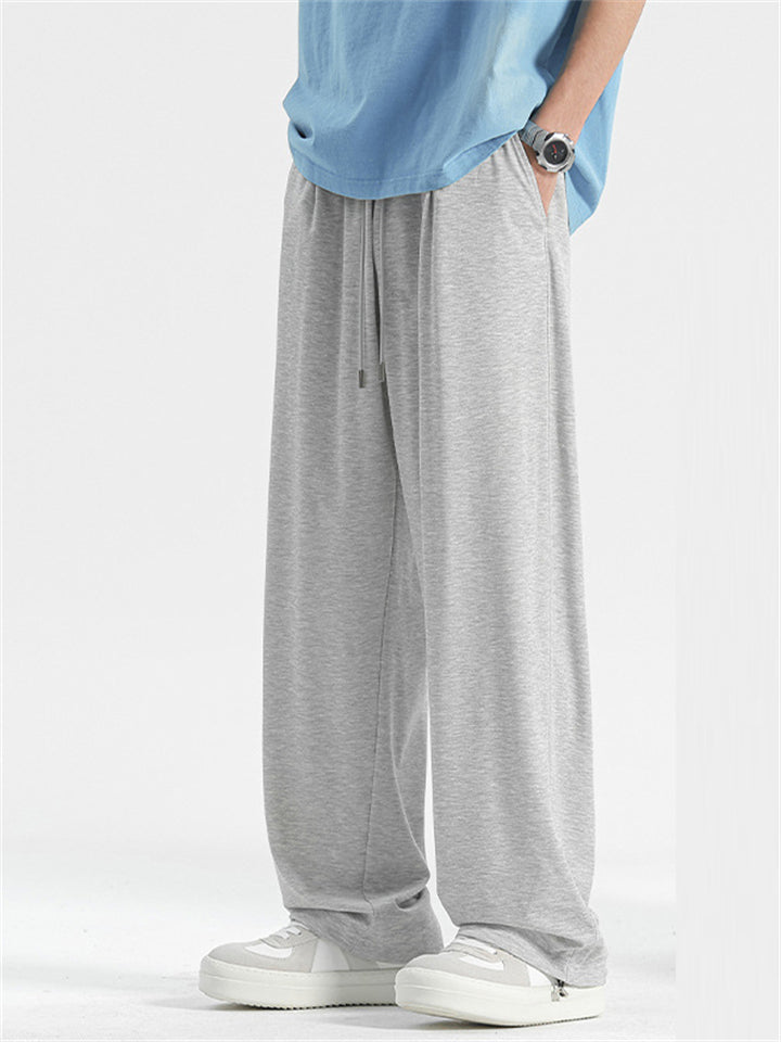 Men's Summer Cool Elastic Casual Ankle-Tied Pants