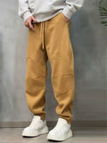‌Men's Winter Fleece Lined Warm Casual Jogger Sweatpants with Pockets