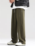 Men's Solid Color Casual Straight Wide Leg Sweatpants