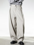 ‌Men's Casual Loose Fit Old Money Style Textured Straight Leg Pants