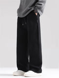 Men's Solid Color Casual Straight Wide Leg Sweatpants