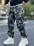 ‌Men's American Style Loose Fit Utility Cargo Jogger Pants Casual Streetwear‌