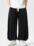 Men's Summer Retro Japanese Style Wide Leg Bloomers Pants
