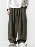 Men's Winter Corduroy Trendy Loose Floor-Length Harem Pants