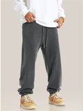 Men's Cotton Retro Large Size Distressed Jogger Sweatpants
