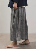 Men's Comfy Retro Chinese Style Texture Loose Wide-leg Pants