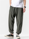 Men's Summer Japanese Style Casual Cropped Jogger Pants