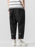 Men's Summer Casual Elastic Straight Cargo Cropped Pants
