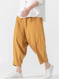 Men's Summer Comfy Solid Color Drop Crotch Pants