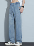 Men's Summer Comfortable Loose Straight Leg Retro Denim Pants