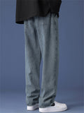 Men's Autumn High Street Loose Fit Straight Leg Casual Jeans