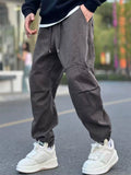 ‌Men's American Style Loose Fit Utility Cargo Jogger Pants Casual Streetwear‌