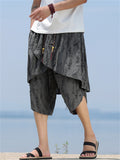 Men's Summer Ripped Asymmetric Capri Pants