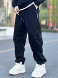 ‌Men's American Style Loose Fit Utility Cargo Jogger Pants Casual Streetwear‌