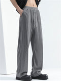 Men's Summer Cool Stripe Quick-Dry Drape Straight Pants