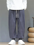 Men's Comfortable Corduroy Drawstring Loose-Fit Harem Jogger Pants