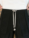 Men's Stylish Oversized Ankle Tied Corduroy Pants